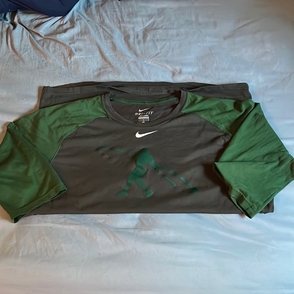 Nike swing man half sleeve baseball shirt size Large